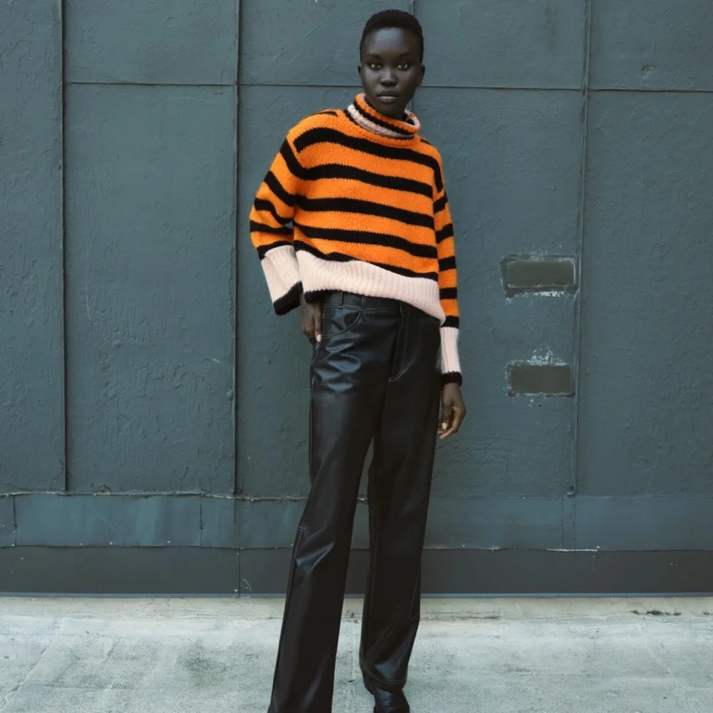ZARA - AW21 STRIPED KNIT SWEATER 2142/175 - Size: Small - Picture 3 of 7